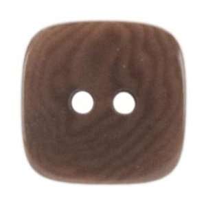  Paradise Exotic Shawl Pins Corozo Square Button 5/8 Brown 