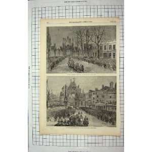  1863 ROYAL CORTEGE ARCH CASTLE HILL WINDSOR CASTLE