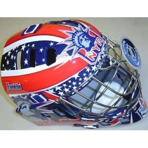 New York Rangers Franklin Goalie Full Size Mask  Sports 