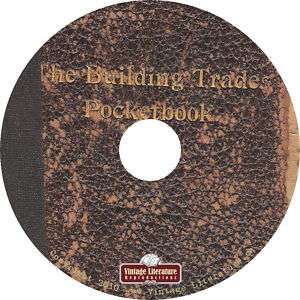 The Building Trades Pocket Book {1899} on CD  