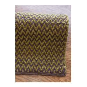   Hand Woven Wool Carpet Area Rug 5x8 Plum Chevron Furniture & Decor