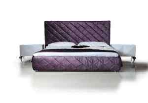 EVA modern PURPLE fabric PLATFORM bed CONTEMPORARY design  