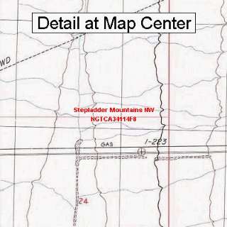  USGS Topographic Quadrangle Map   Stepladder Mountains NW 