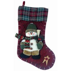 Puzzled 8015B Country Stocking   Snowman