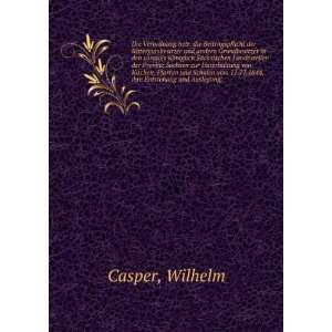   vom 11.11.1844, ihre Entstehung und Auslegung; Wilhelm Casper Books