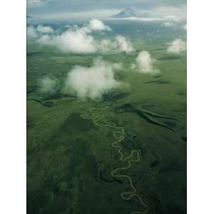  A River Snakes Across the Tundra Toward Distant Mount 