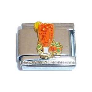  Orange Tropical Drink Italian Charm Bracelet Jewelry Link 