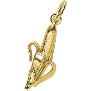  Rembrandt Charms Banana Charm, Gold Plated Silver Jewelry