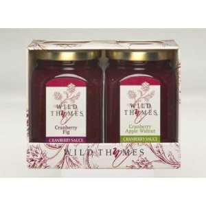 Wild Thymes Cranberry Sauce Gift Box  Grocery & Gourmet 