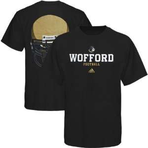  adidas Wofford Terriers College Eyes T Shirt   Black 