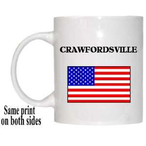  US Flag   Crawfordsville, Indiana (IN) Mug Everything 