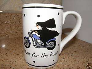 NUN for the road motorcycle coffee mug Jill Seale FUNNY  