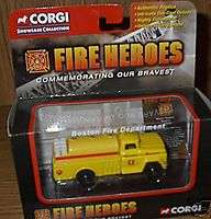 CORGI FIRE HEROES SEAGRAVE SEDAN PUMPER BOSTON F.D. NEW  