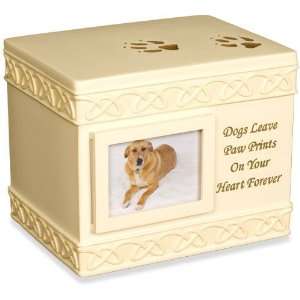  Cremation Dog Urn Dog Paw Prints Keepsake Box Pet 