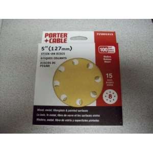  Porter Cable 5 8 Hole PSA Sanding Disc 100 Grit (15 Pack) Part 