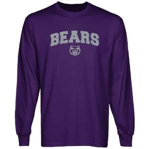   Arkansas Bears Purple Logo Arch Long Sleeve T shirt