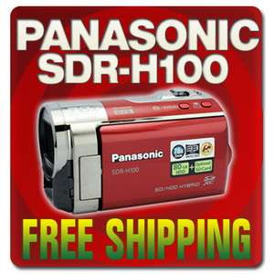 Panasonic SDR H100 Camcorder (Red) SDR H100R New 885170040571  