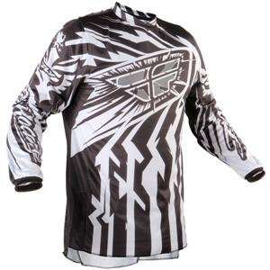 Fly Racing Kinetic Jersey   2009   Small/Black/White Automotive