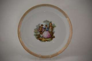 COURTING COUPLE Dance Fragonard SIGNED collectors plate  