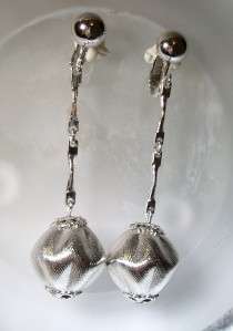 COVENTRY Long Ball & Chain Linear Dangle Earrings 2.5  