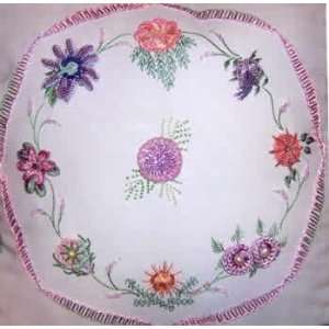 Flower Lei   chart & fabric (Brazilian embroidery)