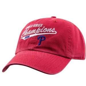 Philadelphia Phillies 2008 World Series Champions Red Garment Washed 