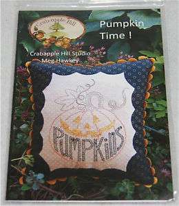 CrabApple Hill   Pumpkin Time Pillow Halloween Pattern  