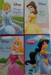   Playing Cards ~ Princess~ Lot of 4~ Old Maid,Go Fish,Crazy 8, Memory