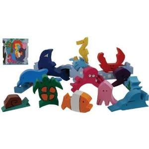  Sealife   Wooden Puzzle Play Set Toys & Games