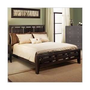   by Martin Grove Panel Bed in Dark Brown Finish Furniture & Decor