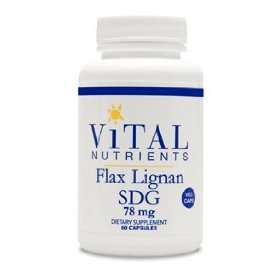  Flax Lignan SDG 78 mg 60 vcaps (Vital Nutr.) Health 
