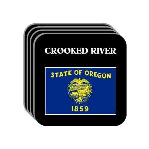  US State Flag   CROOKED RIVER, Oregon (OR) Set of 4 Mini 