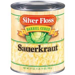 Silver Floss Sauerkraut Barrel Cured   24 Pack  Grocery 