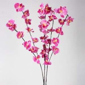   LED Lighted Pink Orchid Flower Branch Spray   Clear Lights Home