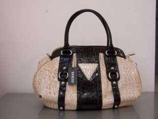 NWT New GUESS Stone Beige MARIBELLE Large w/CRYSTALS Hobo Purse 