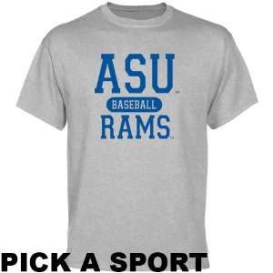    Angelo State Rams Ash Custom Sport T shirt  