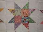 12 Aunt Grace 1930s Reproduction Sawtooth Scrappy Star Quilt Blocks 