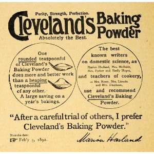   Baking Powder Kitchen Food Products   Original Print Ad Home