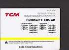 TCM Forklift TRUCK OPERATION & MAINTENANCE Manual FG20T3 FHG15T3 