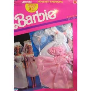  Barbie Fantasy Fashions   2 WEDDING BRIDAL Fashion Outfits 