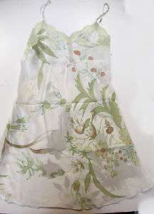   Ying Li Hand Painted Silk Gown Slip Teddy SZ M   
