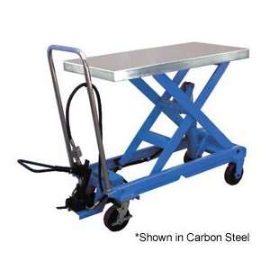   Steel Pneumatic Hydraulic Mobile Scissor Lift Table 2000 Lb. Capacity
