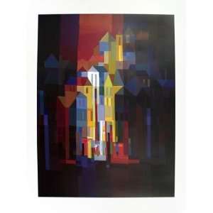  Ton Schulten   Town By Night Offset Lithograph