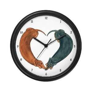  Dachshunds for life Funny Wall Clock by  