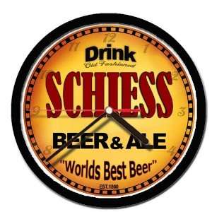  SCHIESS beer and ale cerveza wall clock 
