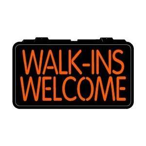    Lighted Imitation Neon Sign   Walk Ins Welcome