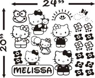 custom Baby Name Wall Decal Sticker Art Decor for Kids Nursery HELLO 