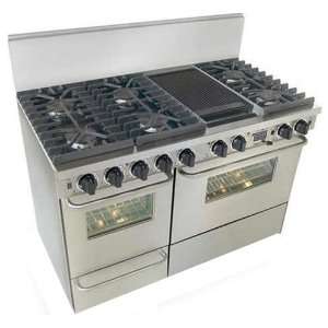  Five Star TPN5377BW 48In Stainless Steel Dual Fuel Range 
