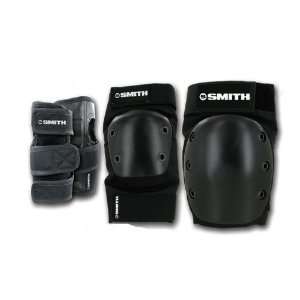  SMITH Scabs Youth 3 Piece Black Safety Gear Set Sports 