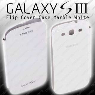 GENUINE Samsung Flip Cover Case for Galaxy S III 3 S3 GT i9300 Marble 